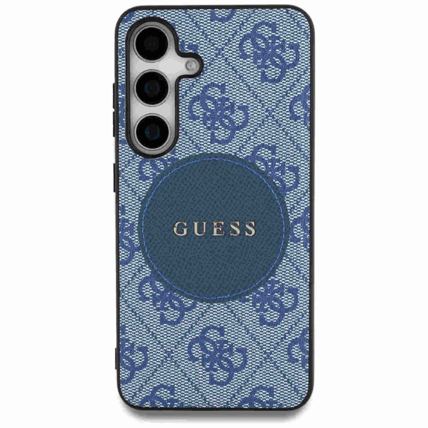 Guess Smartphone-Hülle Guess Samsung Galaxy S25 Plus 4G Round Patch Classic Logo MagSafe