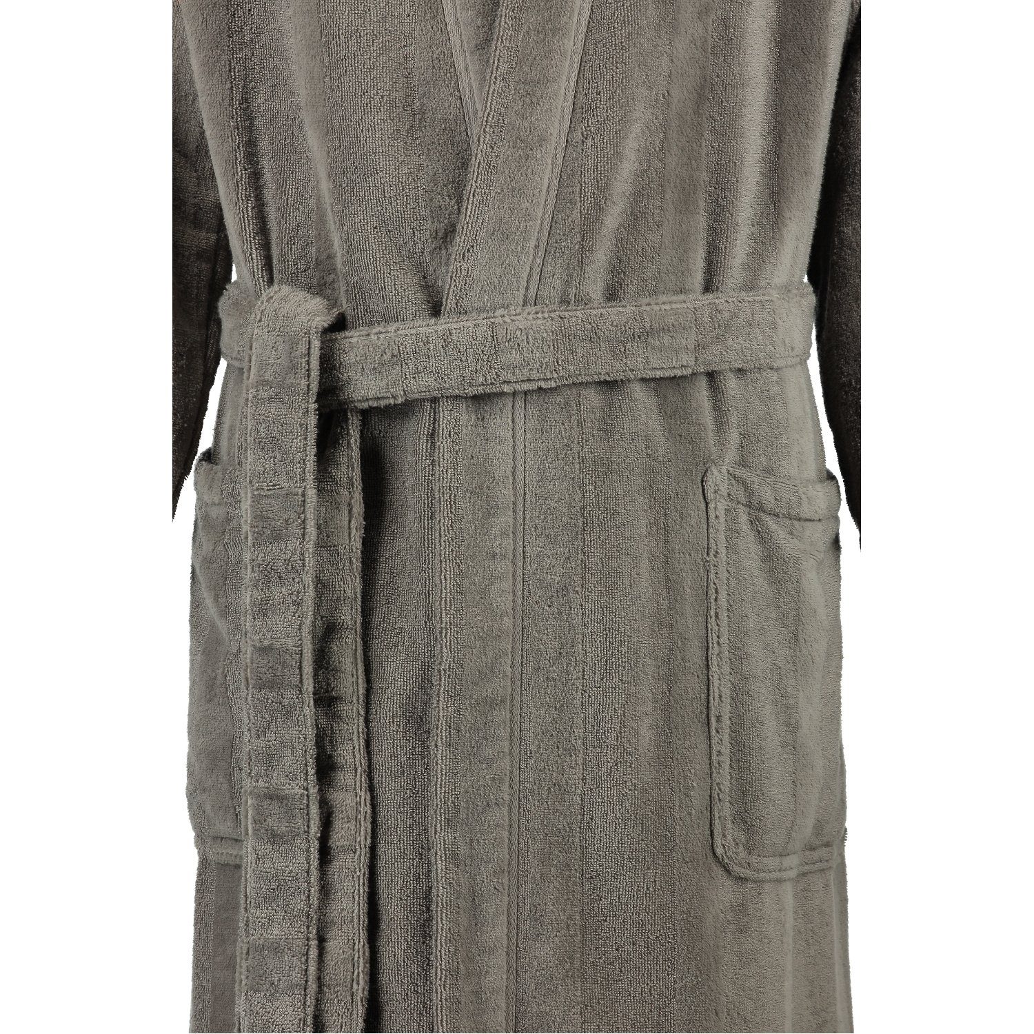 Cawö Herrenbademantel Noblesse 1002 Kimono Velours, Kimono, 100% Baumwolle