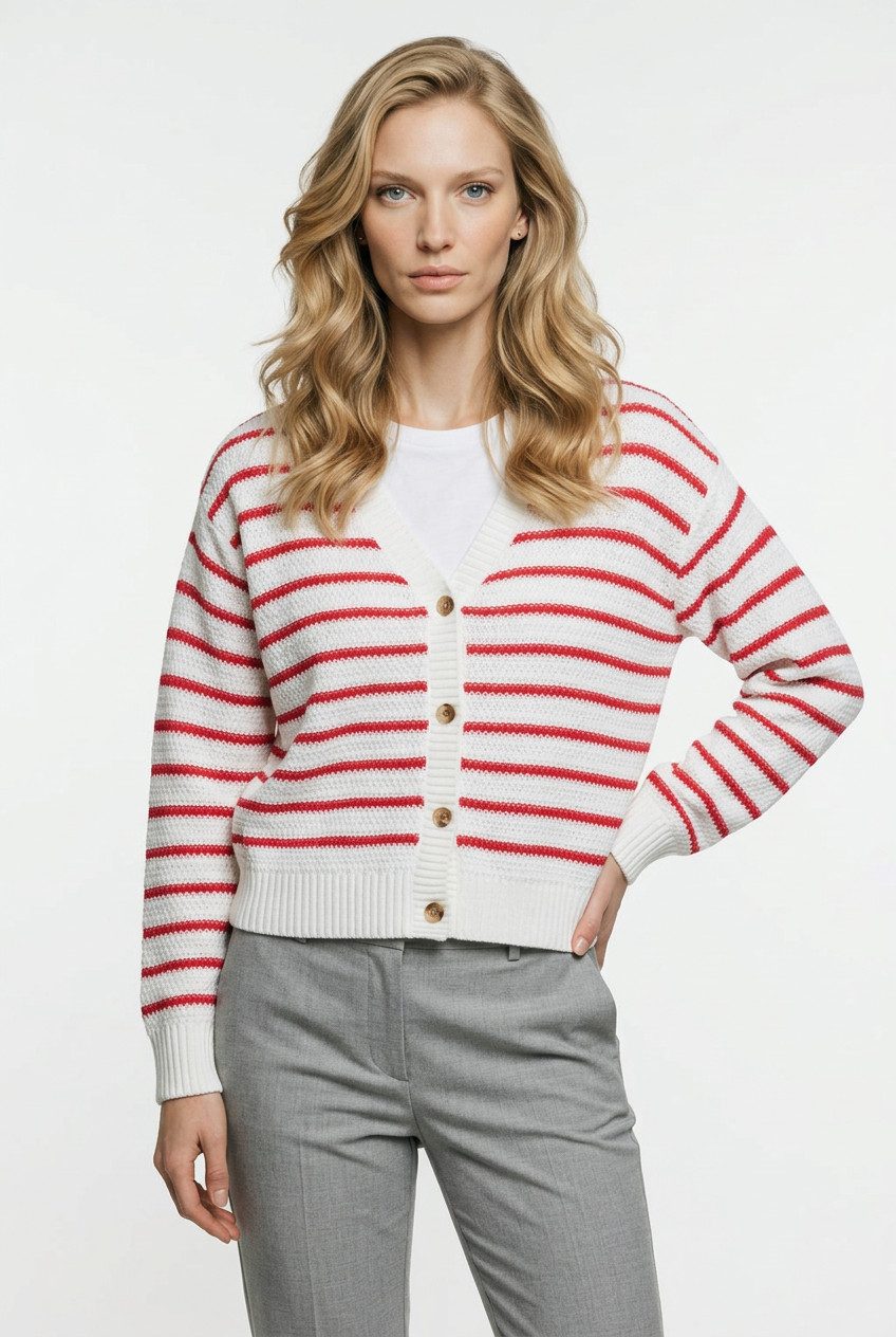 Levi's® Cardigan SNOWFLAKE CARDIGAN gestreift, mit Knopfleiste