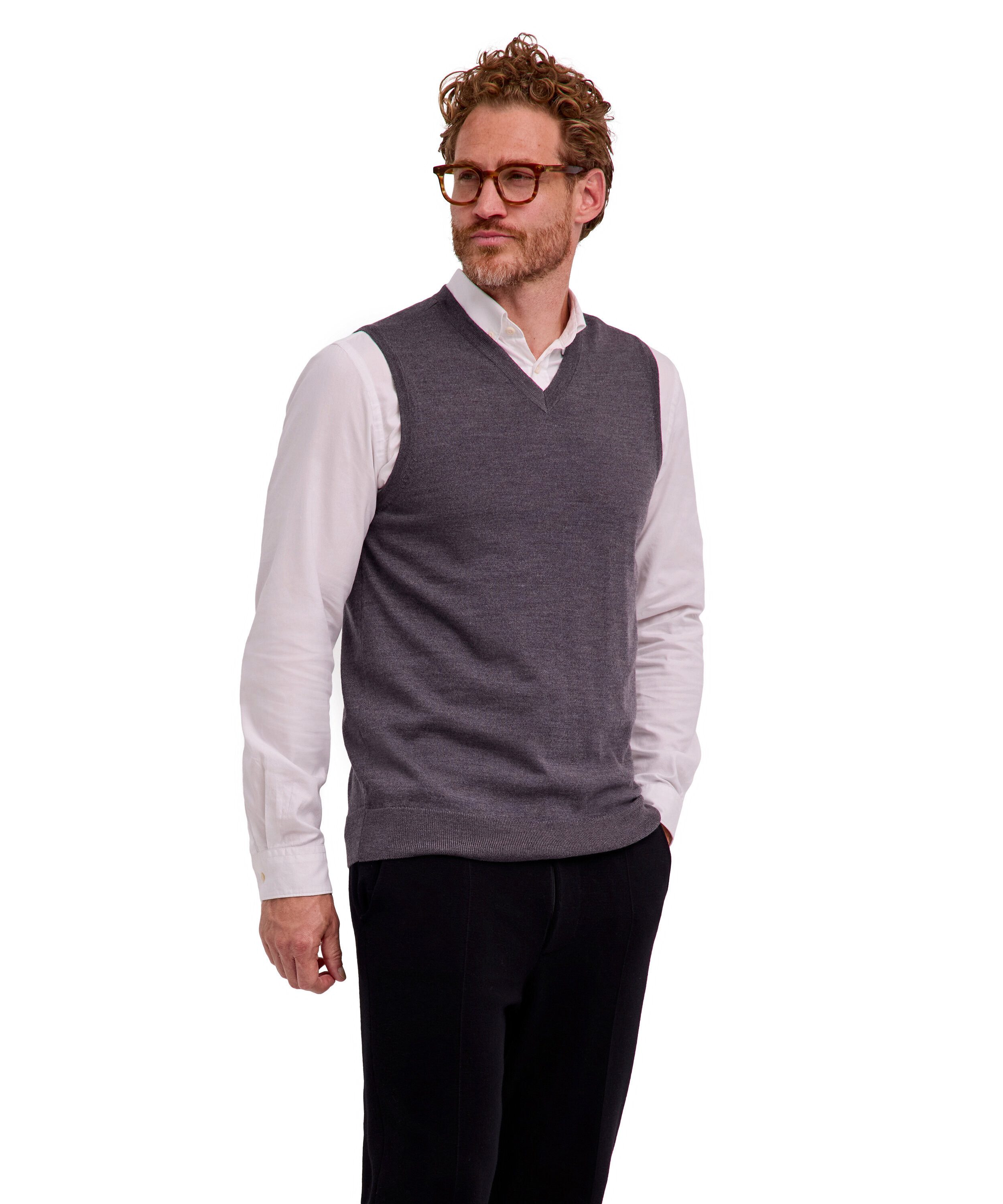 FALKE Pullunder Pure Merino Wool Pullunder (1-tlg)