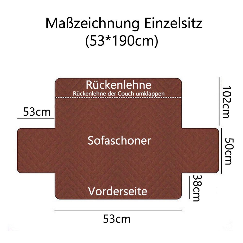 NUODWELL Sesselschoner Sofa Armlehnenbezüge,Fernsehsessel Schutzbezug Anti- günstig online kaufen