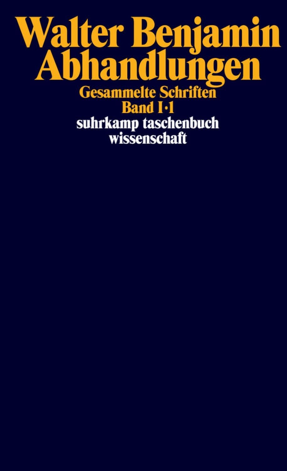 Gesammelte Schriften / Walter Benjamin