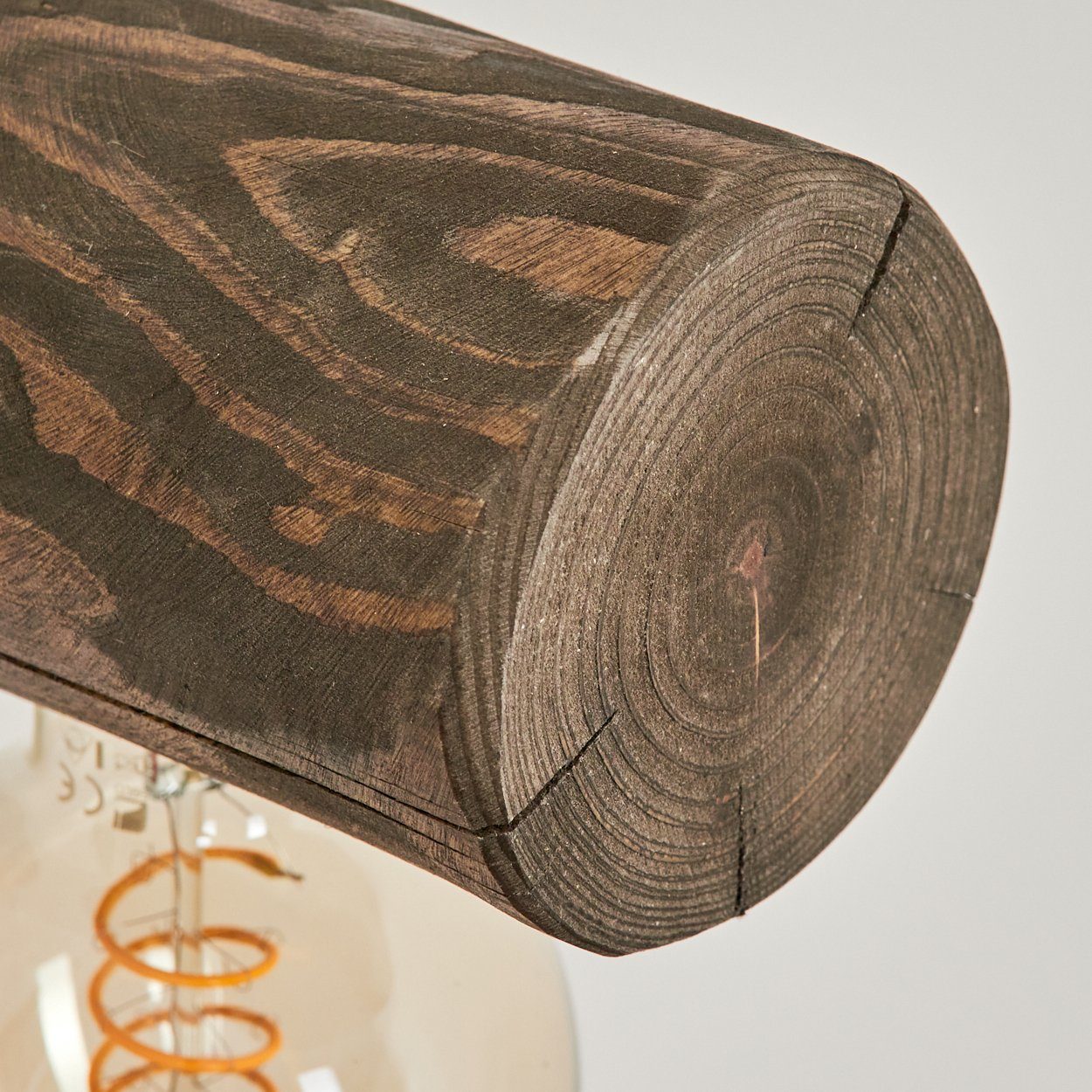 aus Skandinavischen Wandlampe hofstein »Pontinvrea« Wandleuchte ohne Moderne 1xE27, im Natur, Holz in Leuchtmittel, Leselampe Style