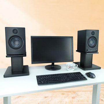 keepdrum SS041 Boxenständer Tisch-Stative Lautsprecherständer, (bis 10,00 Zoll, Höhe 20cm, 1 Paar)