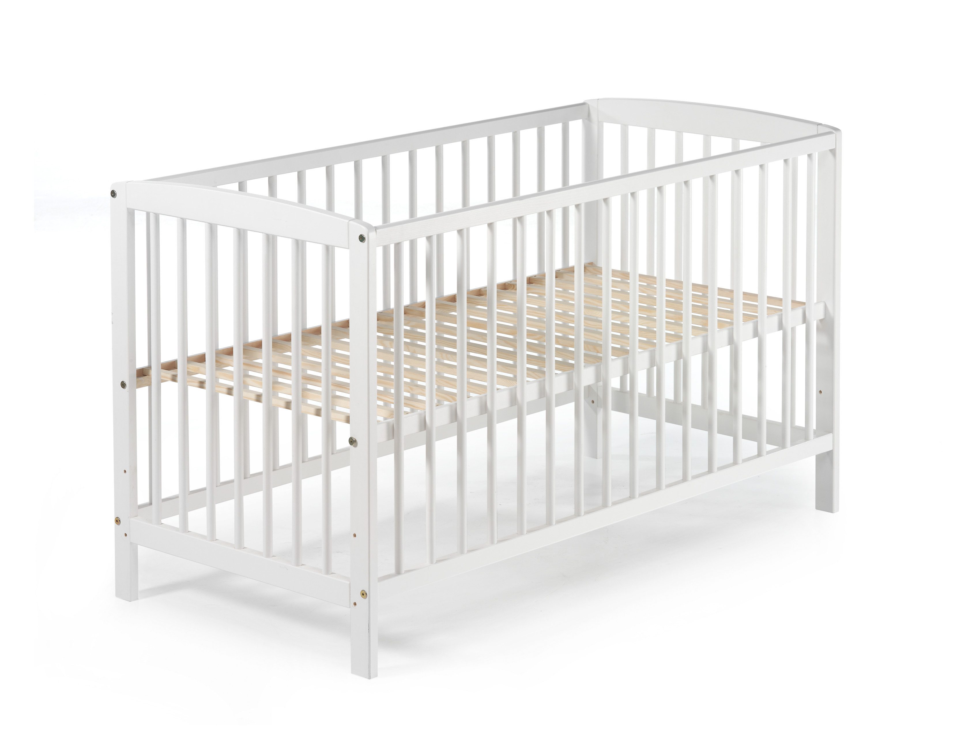 Schardt Babybett Felix Gitterbett 60x120 cm, weiß lackiert, Made in Europe