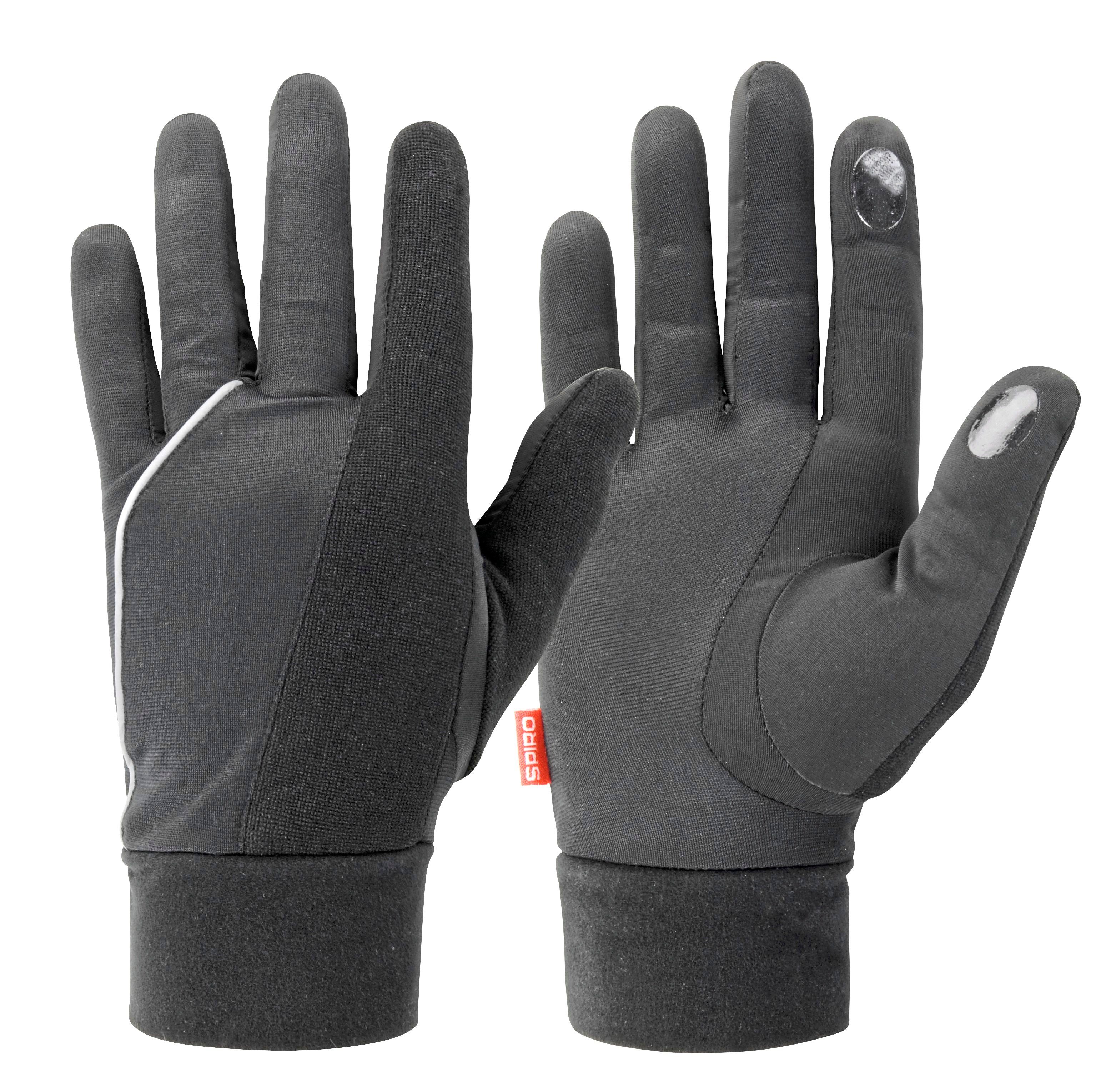 Winddicht Größen in L S den Laufhandschuhe - Handschuhe Reflektierend, / - Multisporthandschuhe Unisex SPIRO Sport M