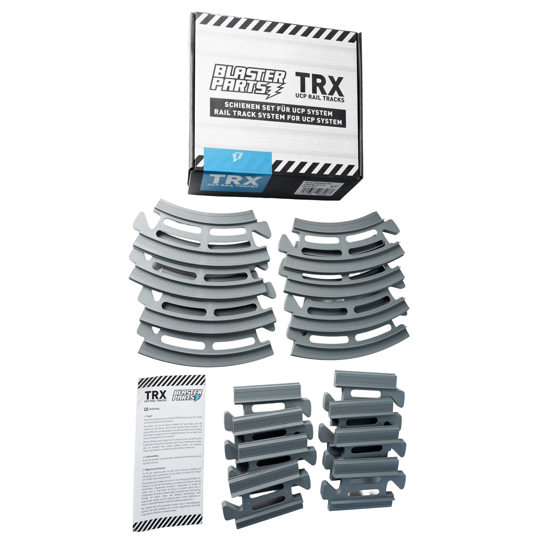 Blasterparts Blaster Schienen-Set für X1 Moving Platform, Die Blasterparts TRX Round Tracks bieten als Schienen-Erweiterungsset