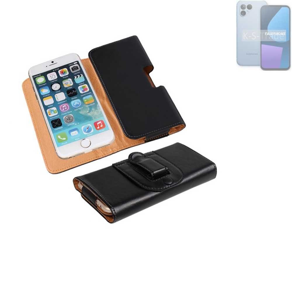 K-S-Trade Handyhülle für Fairphone Fairphone 5, Schützhülle Handyhülle 5 Holster Gürtel Tasche Schutzhülle