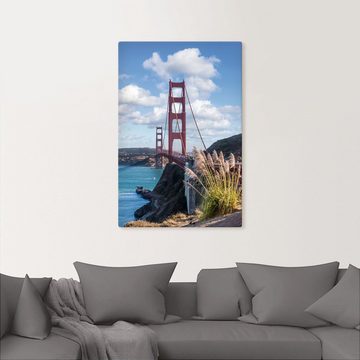 Artland Wandbild SAN FRANCISCO Golden Gate Bridge, San Francisco (1 St), als Leinwandbild in verschied. Größen