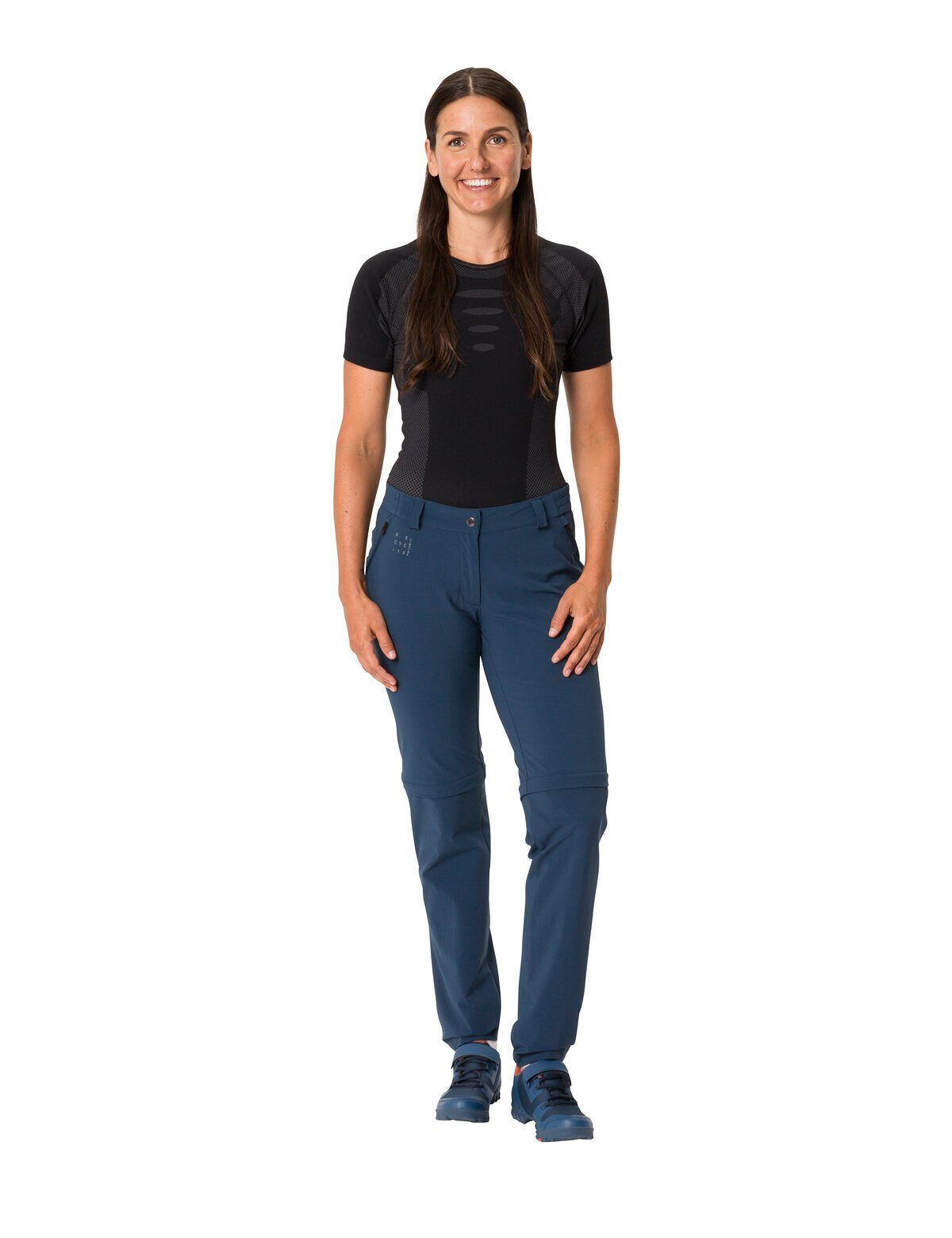 VAUDE Funktionshose Women's Yaras ZO Pants (1-tlg) atmungsaktive und schnelltrocknende Radhose