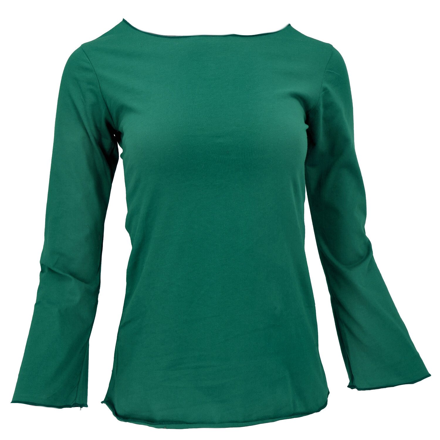 Guru-Shop Longsleeve Basic Langarmshirt, Yogashirt mit.. günstig online kaufen