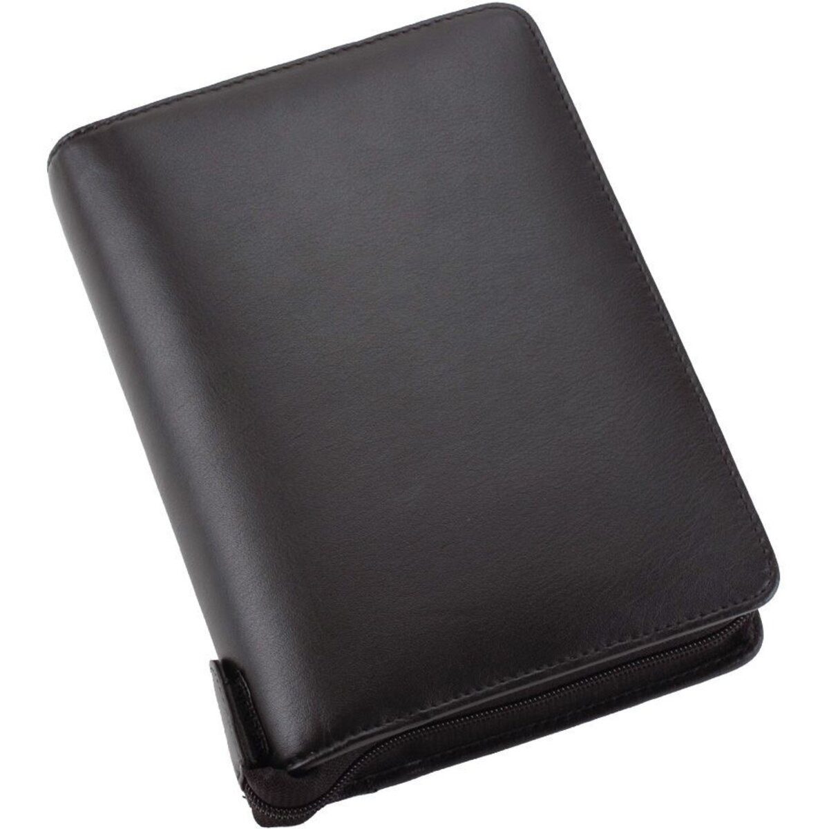 BIND Terminplaner Systemplaner Manager A6 Nappaleder 1 Woche/2 Seiten schwarz 2026