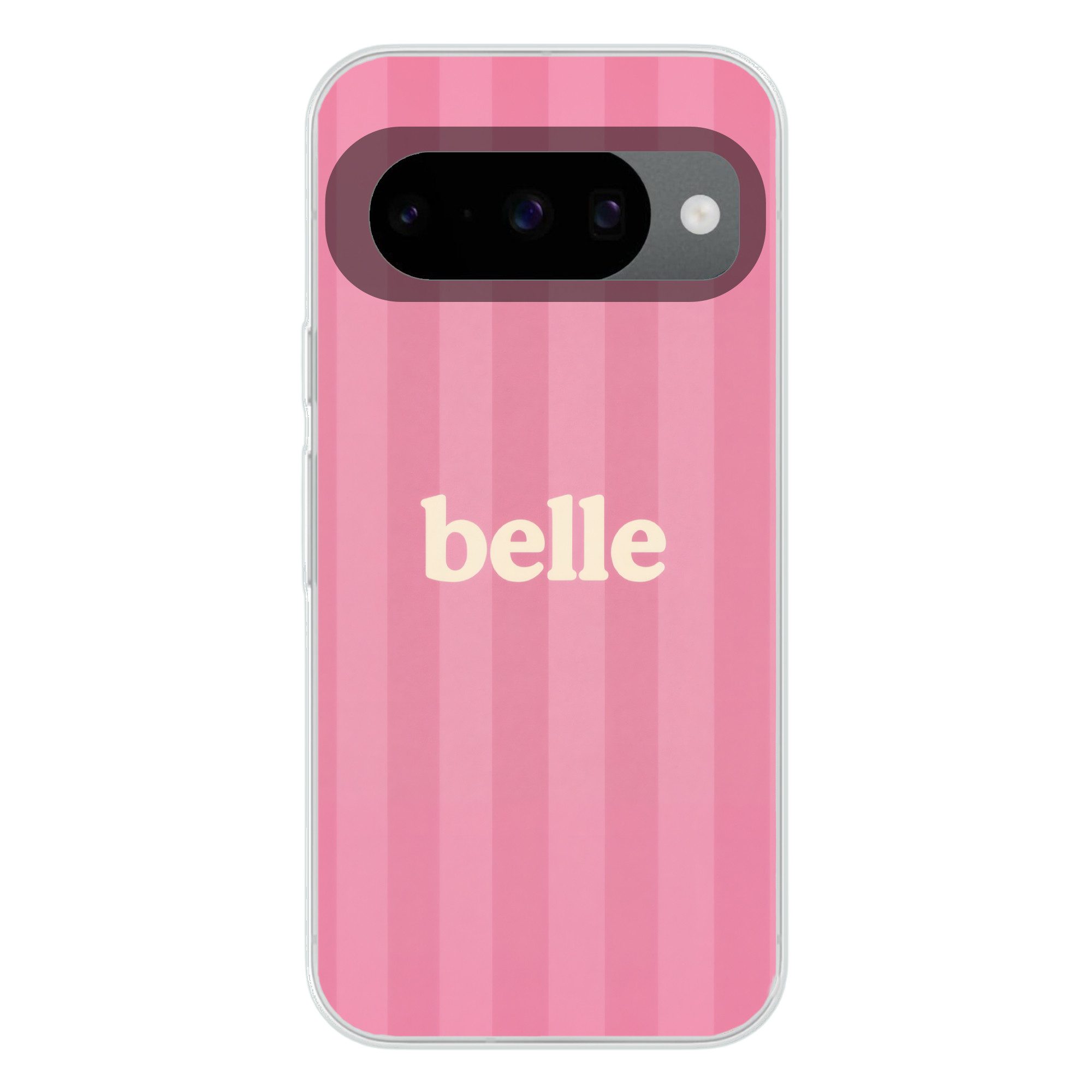 MuchoWow Handyhülle für Google Pixel 10 Pro Rosa - Gestreift - Belle, Handy Case, Silikon, Bumper Case Dünn