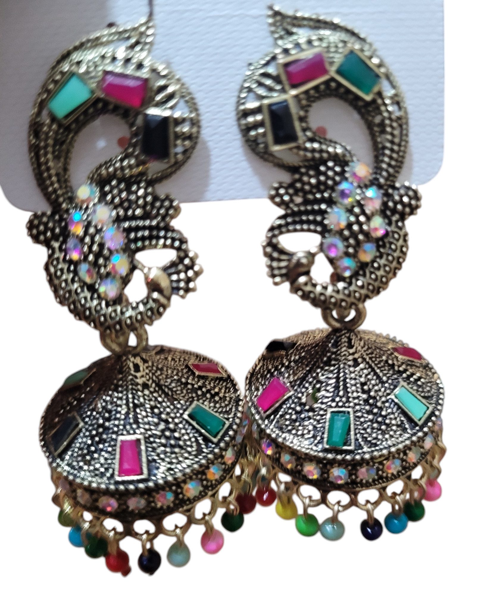 PfauGermany Paar Ohrhänger Jumkha Silver Peacock (2-tlg)