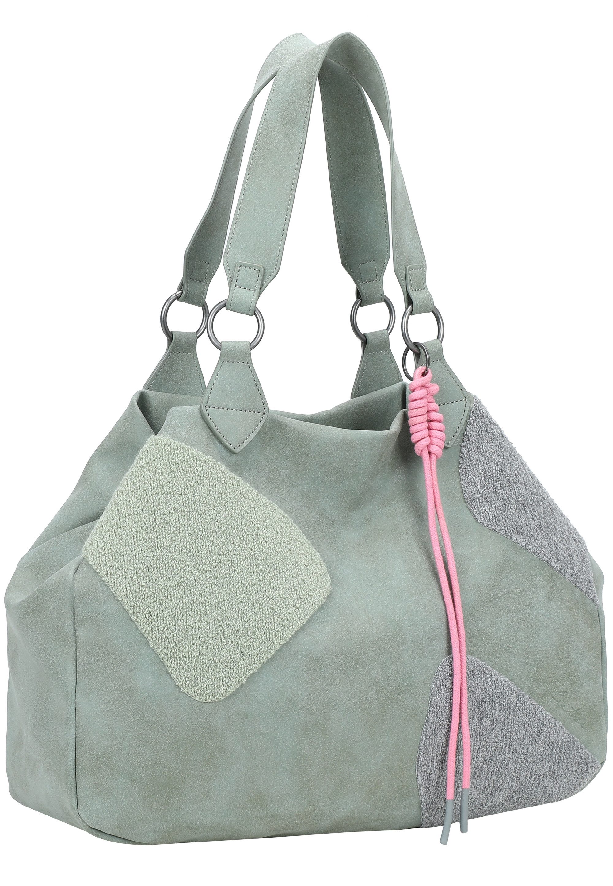 Fritzi aus Preußen Henkeltasche Izzy Medium Limited Happy, mit moderner und weicher Flockung