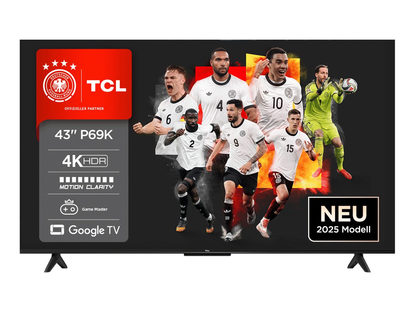 TCL 43P69KX9 LED-Fernseher (43 Zoll, 4K Ultra HD)