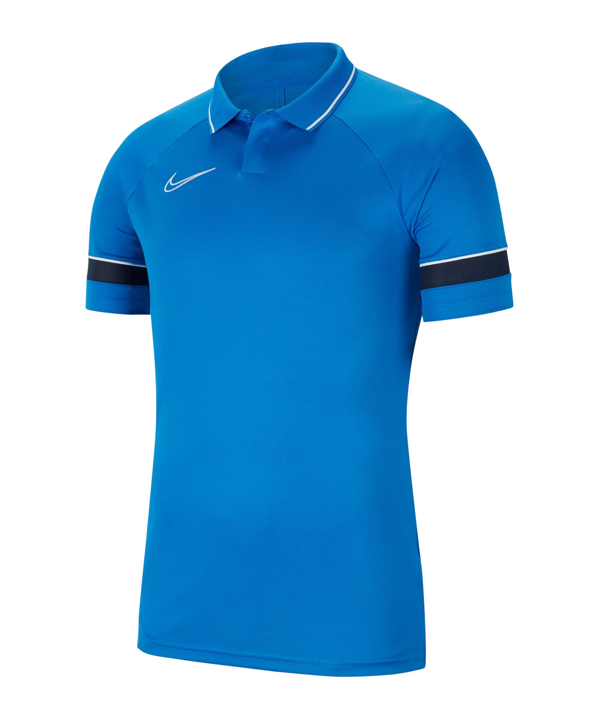 21 default blauweiss Academy Nike Poloshirt T-Shirt