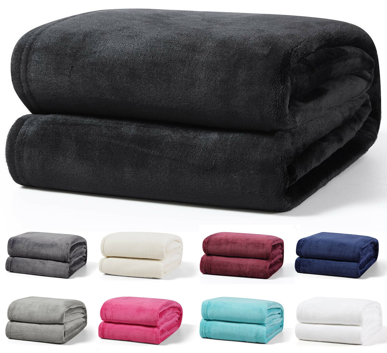 Wohndecke Kuscheldecke kuschelig warm Sofadecke, Visaggio, super weich und flauschig, Allergiker geeignet, atmungsaktiv