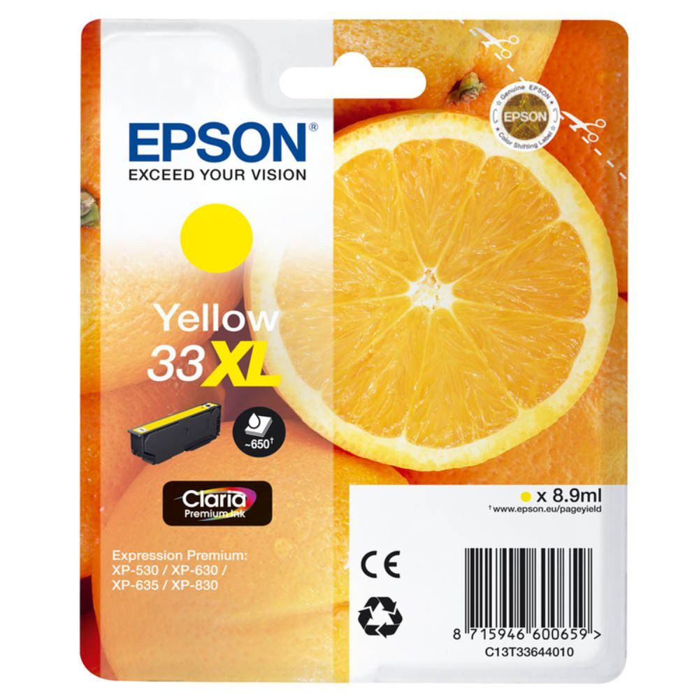 Epson 33XL / C13T33644010 Tinte yellow (1-tlg) Nachfülltinte (x)
