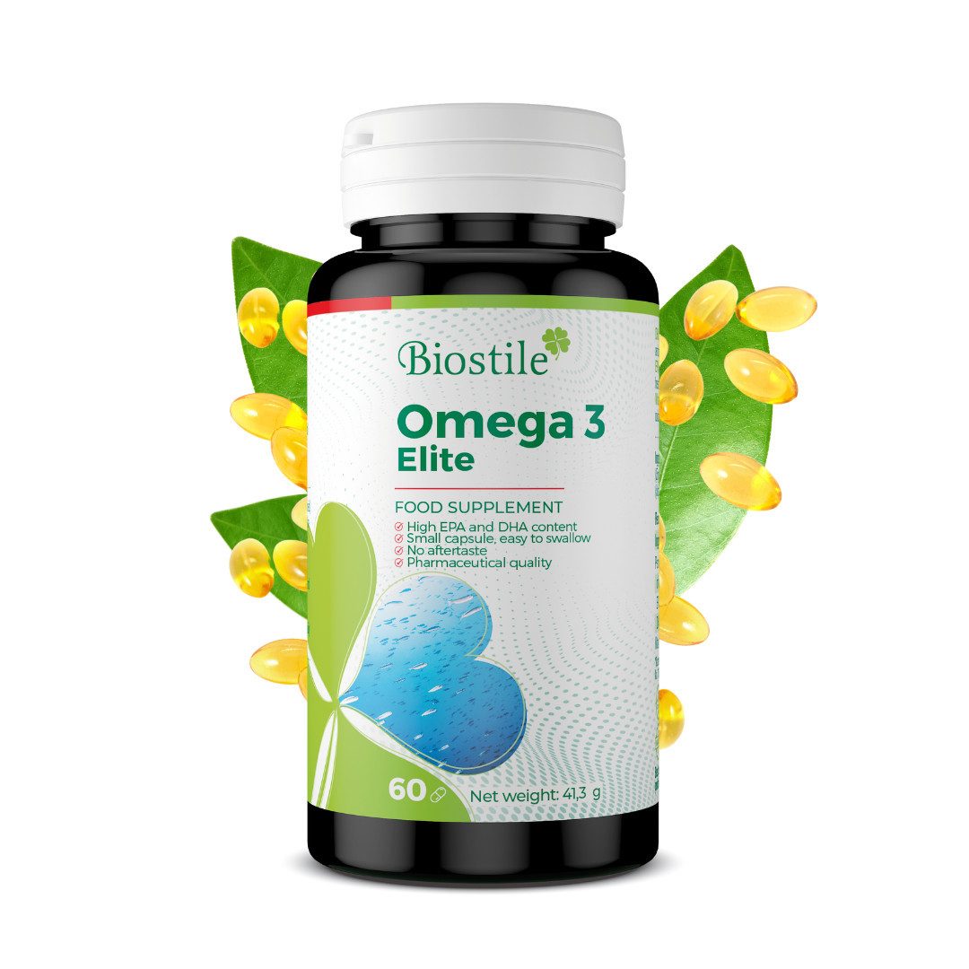 Biostile Omega 3, für Herz und Gehirn, hochrein aus Fischöl, Kapseln, 41,3 g, Aus wildem Sardellenöl, Anti-Reflux, 60 Kapseln