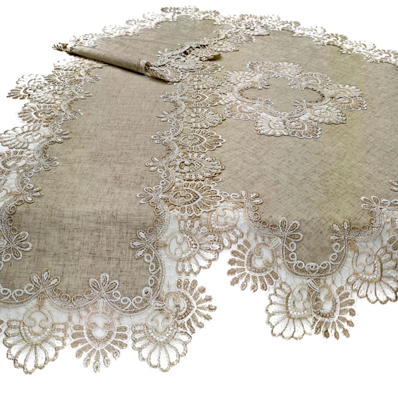 Stoffschmiede Tischdecke / Spitzendecke / Läufer / Versch. Größen günstig online kaufen