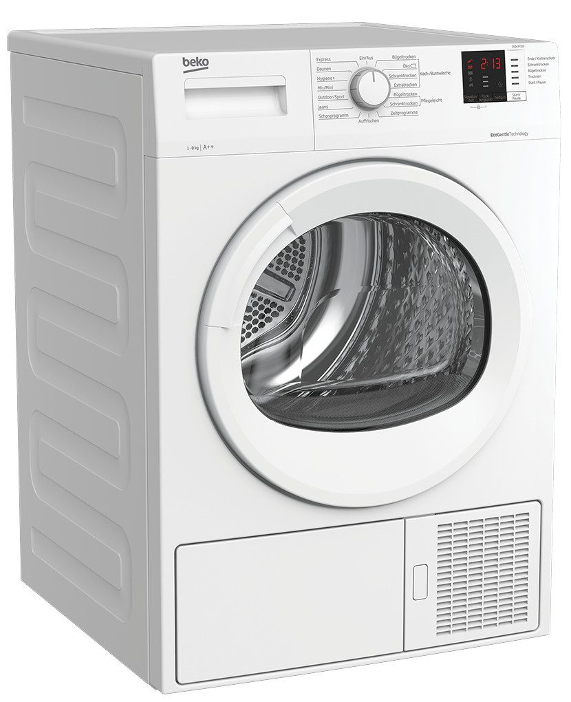 BEKO Wärmepumpentrockner DS843F3G0, 8 kg, Programmanzahl: 15