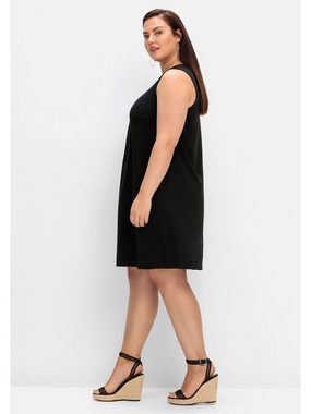 Sheego Jerseykleid Große Größen mit Taschen, in A-Linie