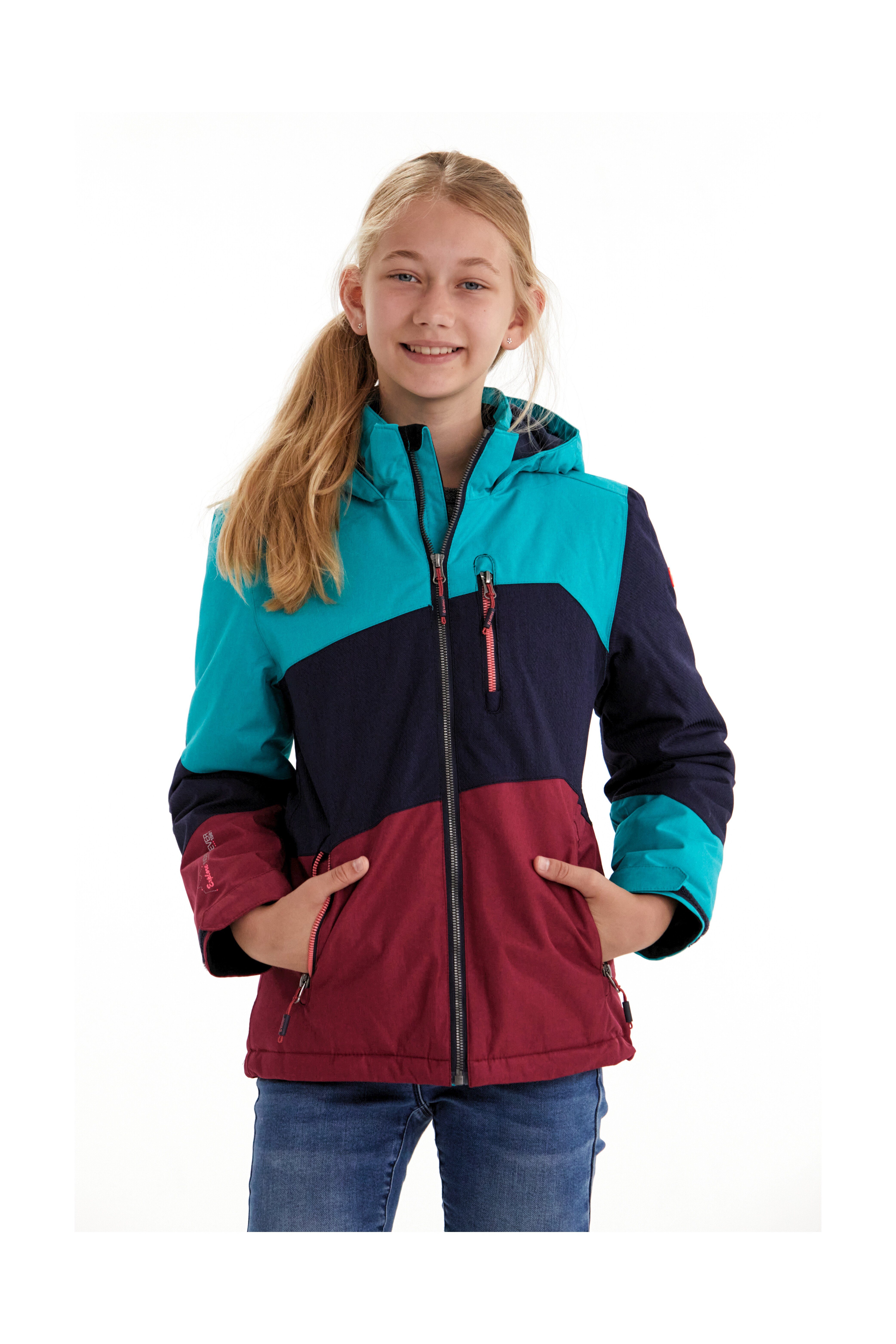 Killtec Outdoorjacke Lynge GRLS JCKT B, 10.000 mm Wassersäule, verschweißte  Nähte, wasserdicht