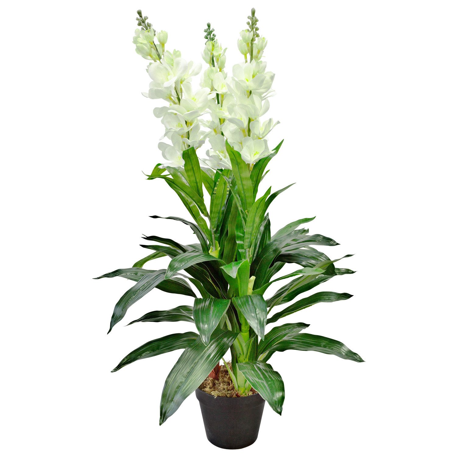 Kunstblume Levkoje Matthiola Kunstpflanze Künstliche Pflanze mit Blüten 100 cm Levkoje, Decovego, Höhe 100 cm