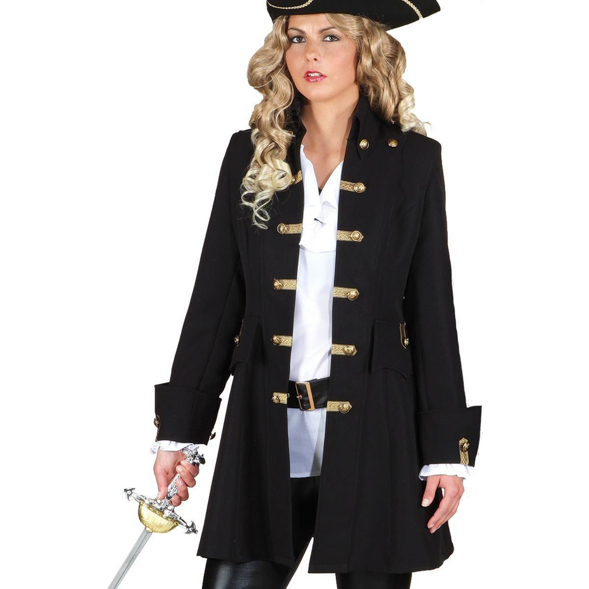 Orlob Piraten-Kostüm Piraten Mantel Deluxe für Damen - Piratin Kostüm