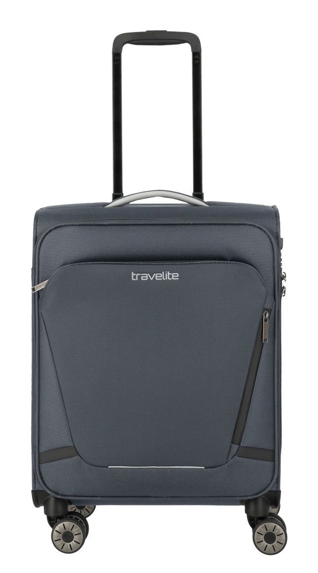 travelite Handgepäck-Trolley JETPACK Multi Light 4 Cabin, konzipiert für Condor & Ryanair, 4 Rollen, Weichgepäck-Koffer Handgepäck für die meisten gängigen Airlines