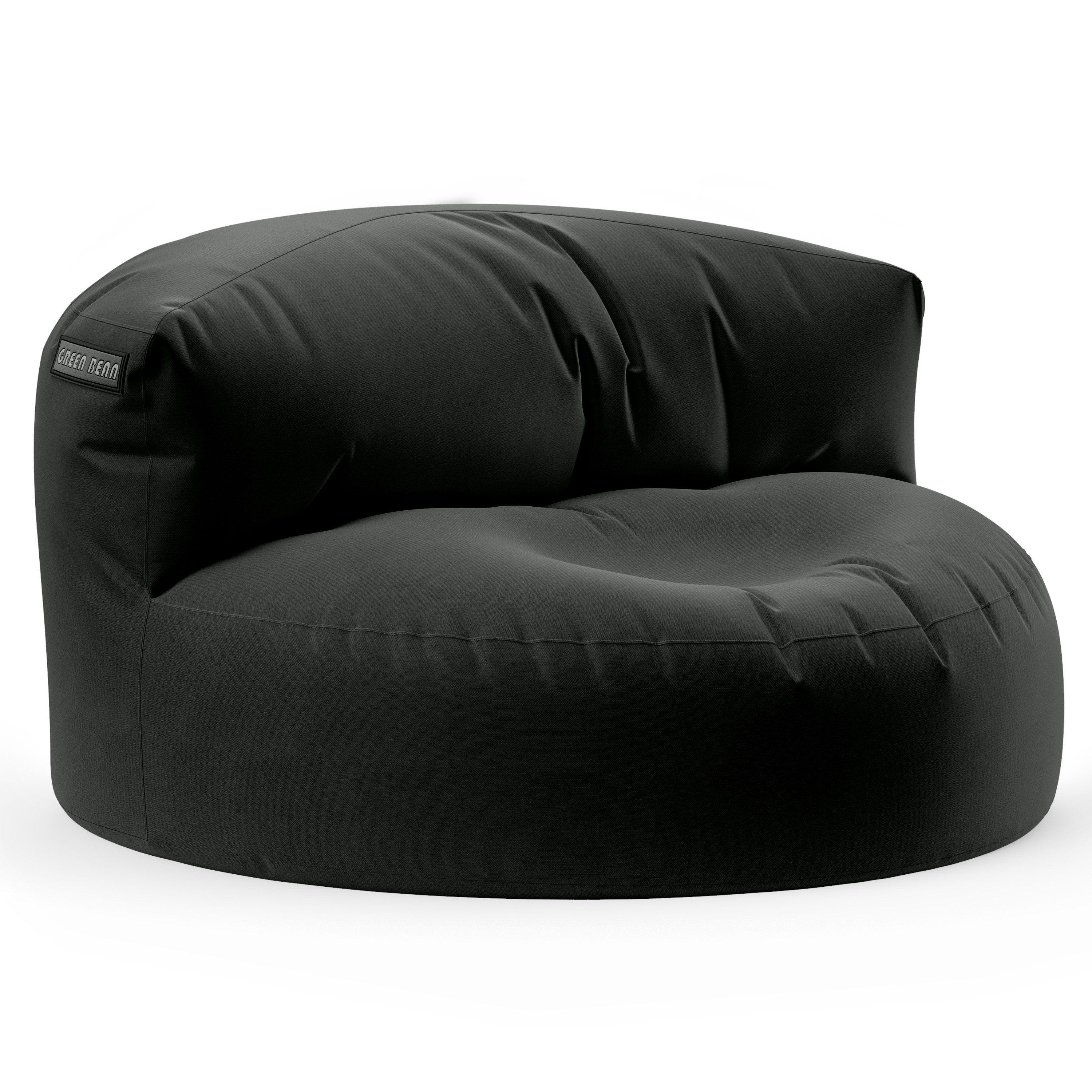 Green Bean Sitzsack Indoor & Outdoor Sofa mit hochwertiger EPS Perlen Füllung (mit Rückenlehne, wasserabweisender & abwaschbarer Bezug), Couch Sitzmöglichkeit Gartenliege mit Rückenlehne