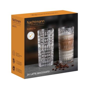 Nachtmann Latte-Macchiato-Glas Ethno Barista Latte Macchiato Gläser 434 ml, Glas