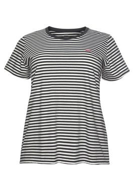 Levi's® Plus T-Shirt Perfect Crew im Streifendesign