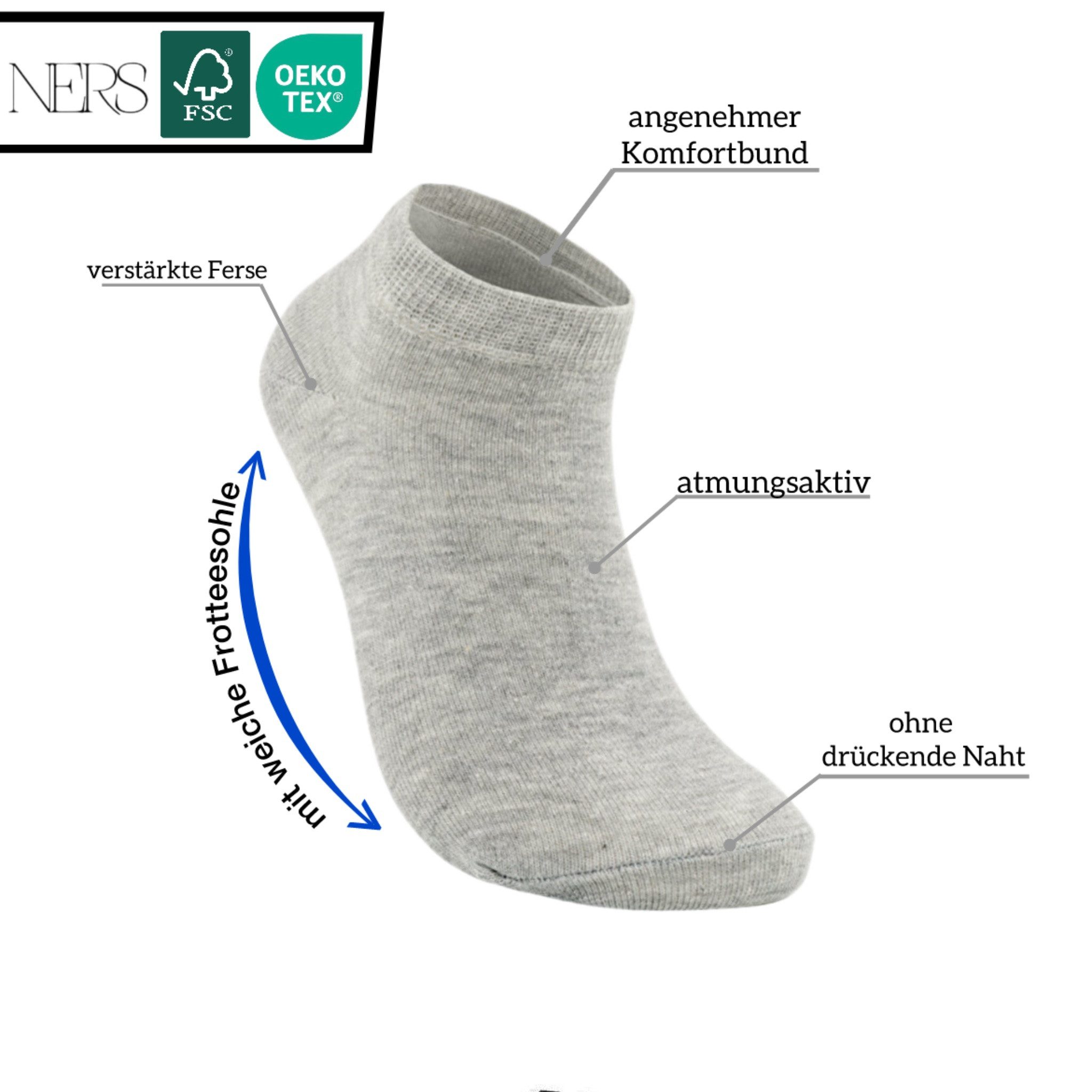 NERS Sneakersocken aus Baumwolle 6 - günstig online kaufen