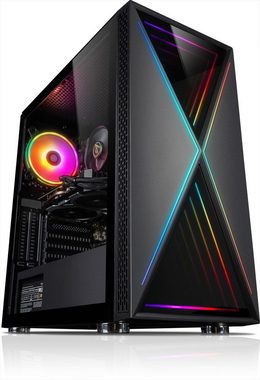 Kiebel Allround PC-Komplettsystem (27", AMD Ryzen 5 AMD Ryzen 5 4600G, Radeon Vega, 32 GB RAM, 4000 GB HDD, 1000 GB SSD, ARGB-Beleuchtung, WLAN)