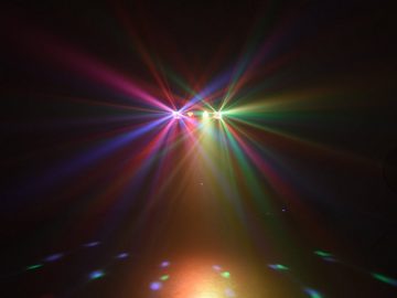 DSX PA DJ Komplett Set 14 LED Licht 4x30cm Subwoofer Powermixer Party-Lautsprecher