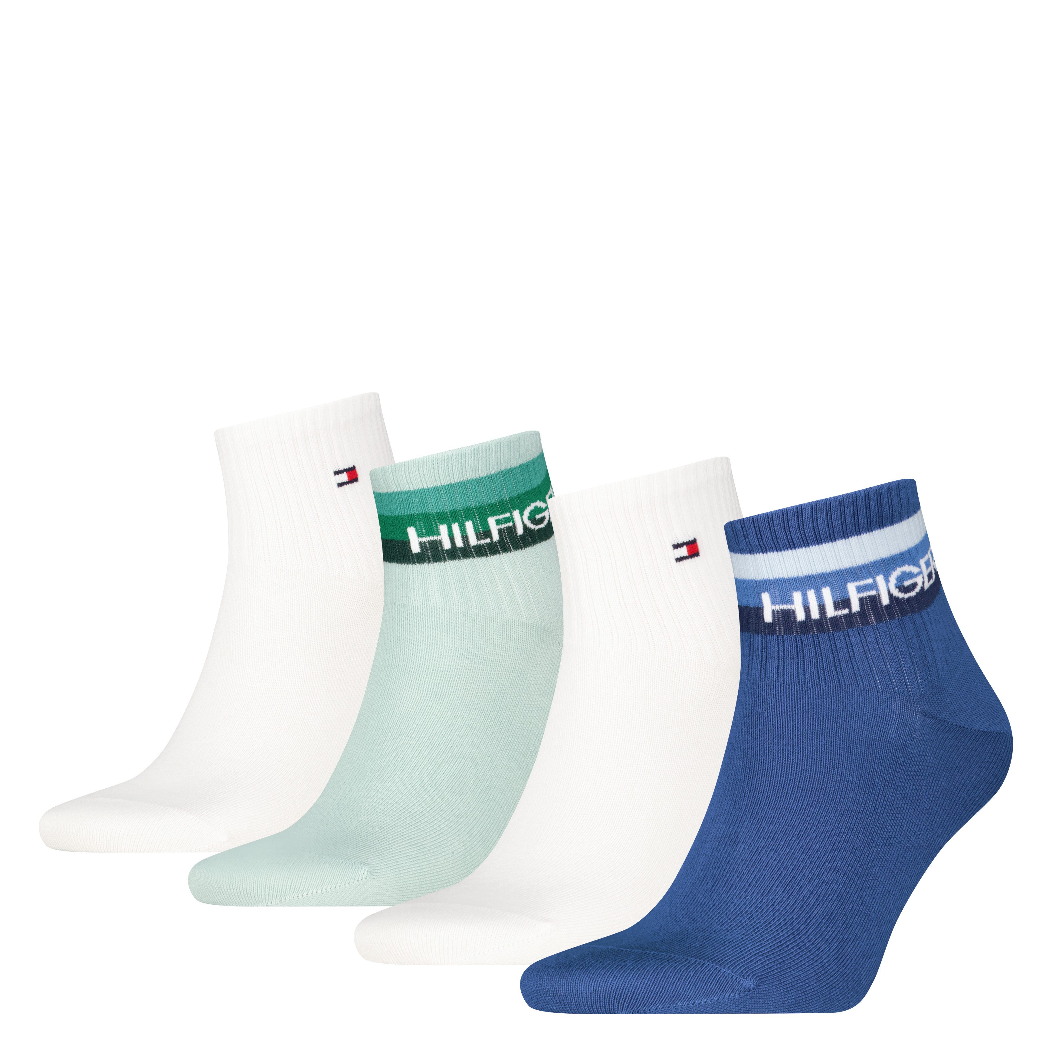 Tommy Hilfiger Kurzsocken TH MEN QUARTER 4P SPORT TH LOGO ECOM (4 Paar) günstig online kaufen