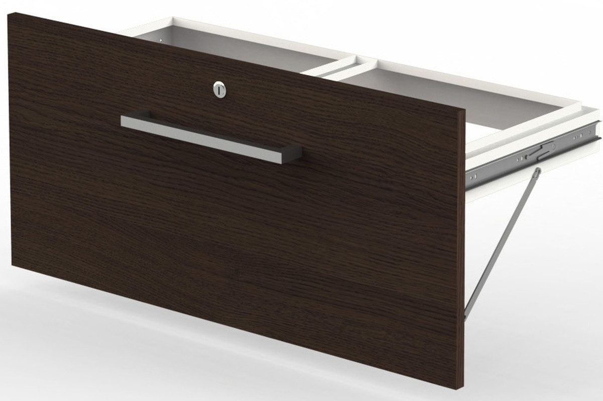 Aktenschrank Schublade für Hängeregistratur Aveto BxH 76x38cm wenge