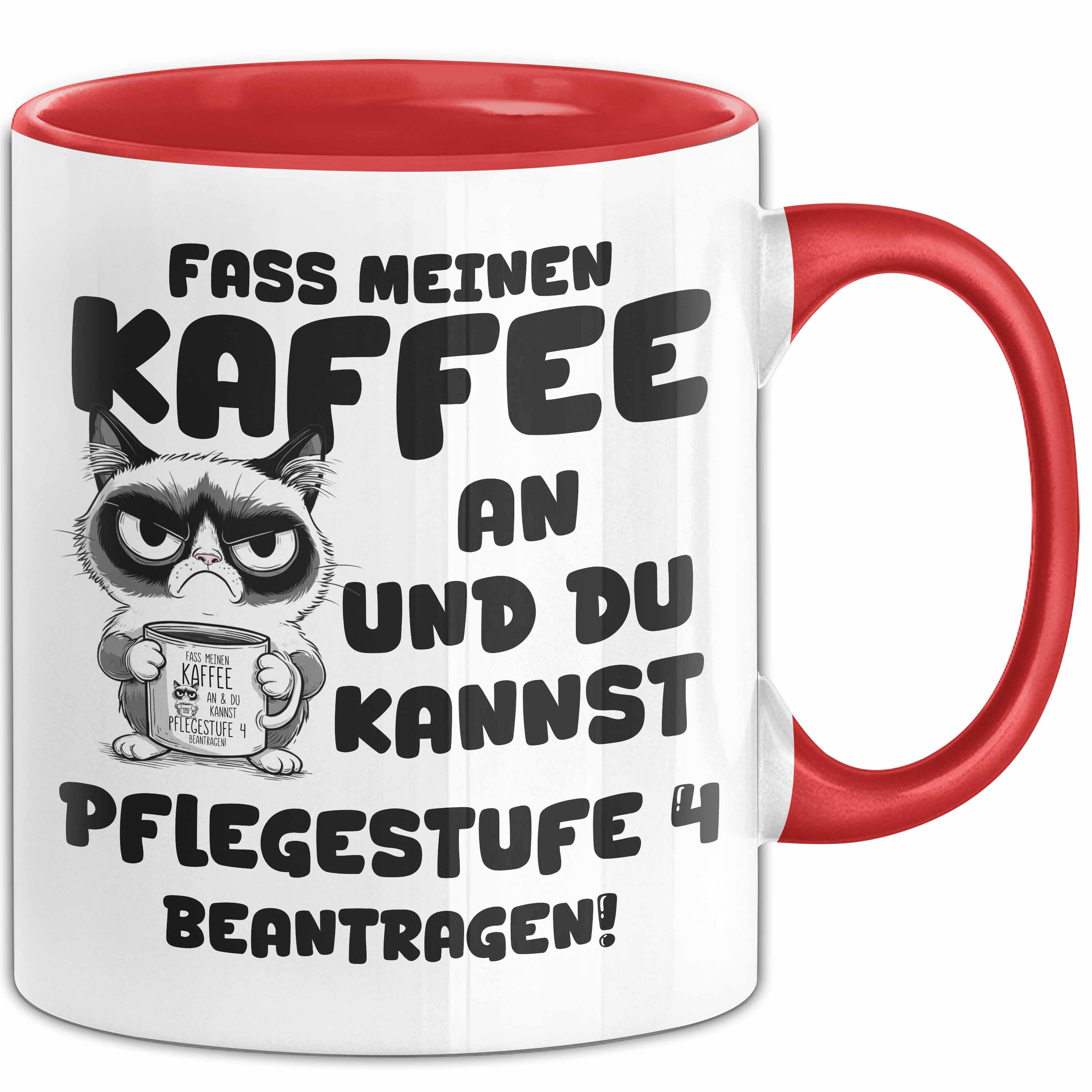 Trendation Tasse Humor Tasse Pflege Büro Krankenschwester Kaffee-Becher Lustig Fass Mei, Keramik