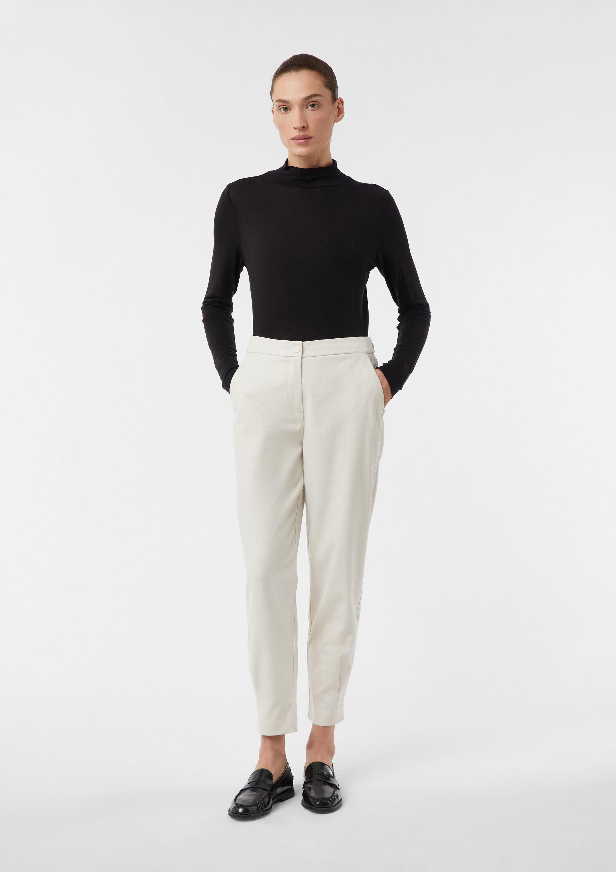 comma 7/8-Hose Hose Jogpants mit Faltendetail am Saum