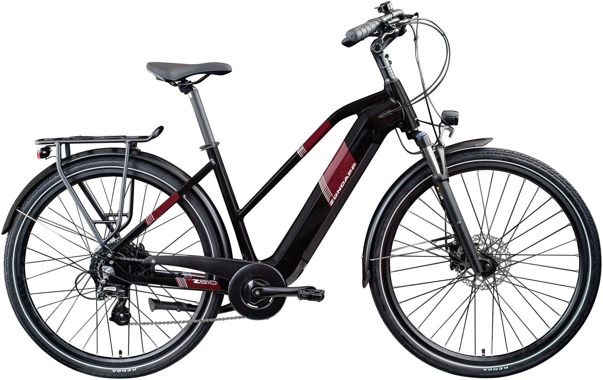 Zündapp E-Bike Trekkingrad Z810, 8 Gang Shimano Altus RD-M310 Schaltwerk, Kettenschaltung, Heckmotor, 550 Wh, Pedelec, Elektrofahrrad für Damen und Herren