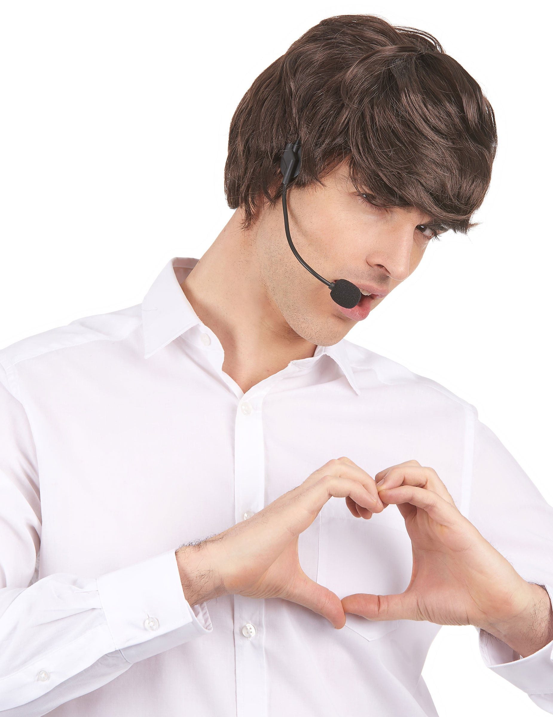 Espa Kostüm Mikrofon-Headset Kostümaccessoire schwarz