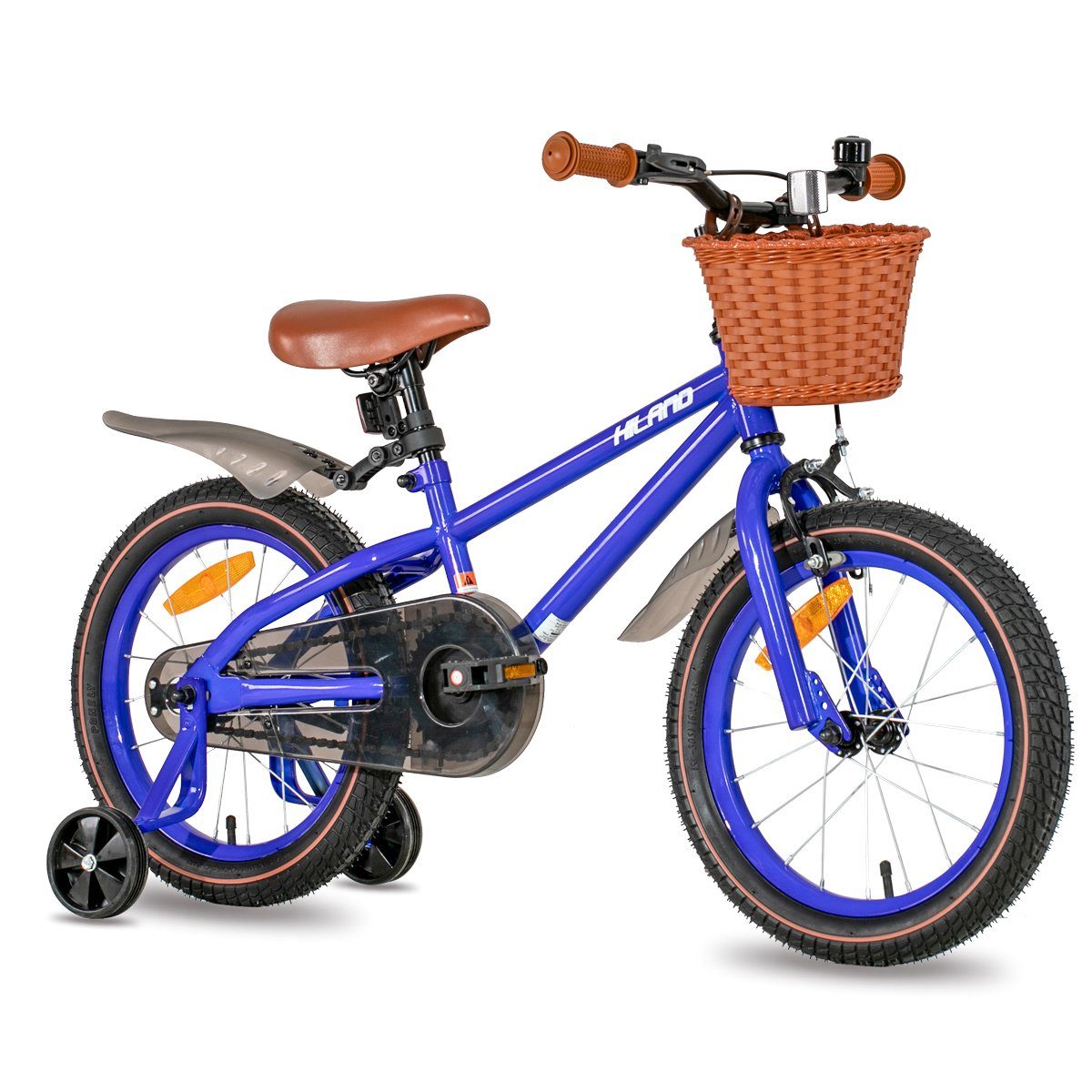 BIKESTAR Kinderfahrrad 16 Zoll für Mädchen und Jungen ab 4-5 Jahre, 16er  Kinderrad Mountainbike, Fahrrad für Kinder Schwarz & Grün