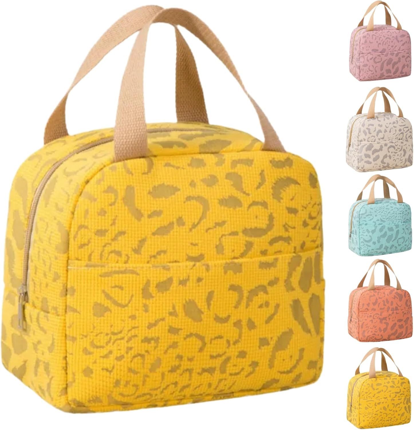 Agger Kühltasche Kleine Kühltasche Für Unterwegs - Wiederverwendbare, Wasserdichte, Isolierte Lunchtasche mit Alufolie Thermo-Isolierung
