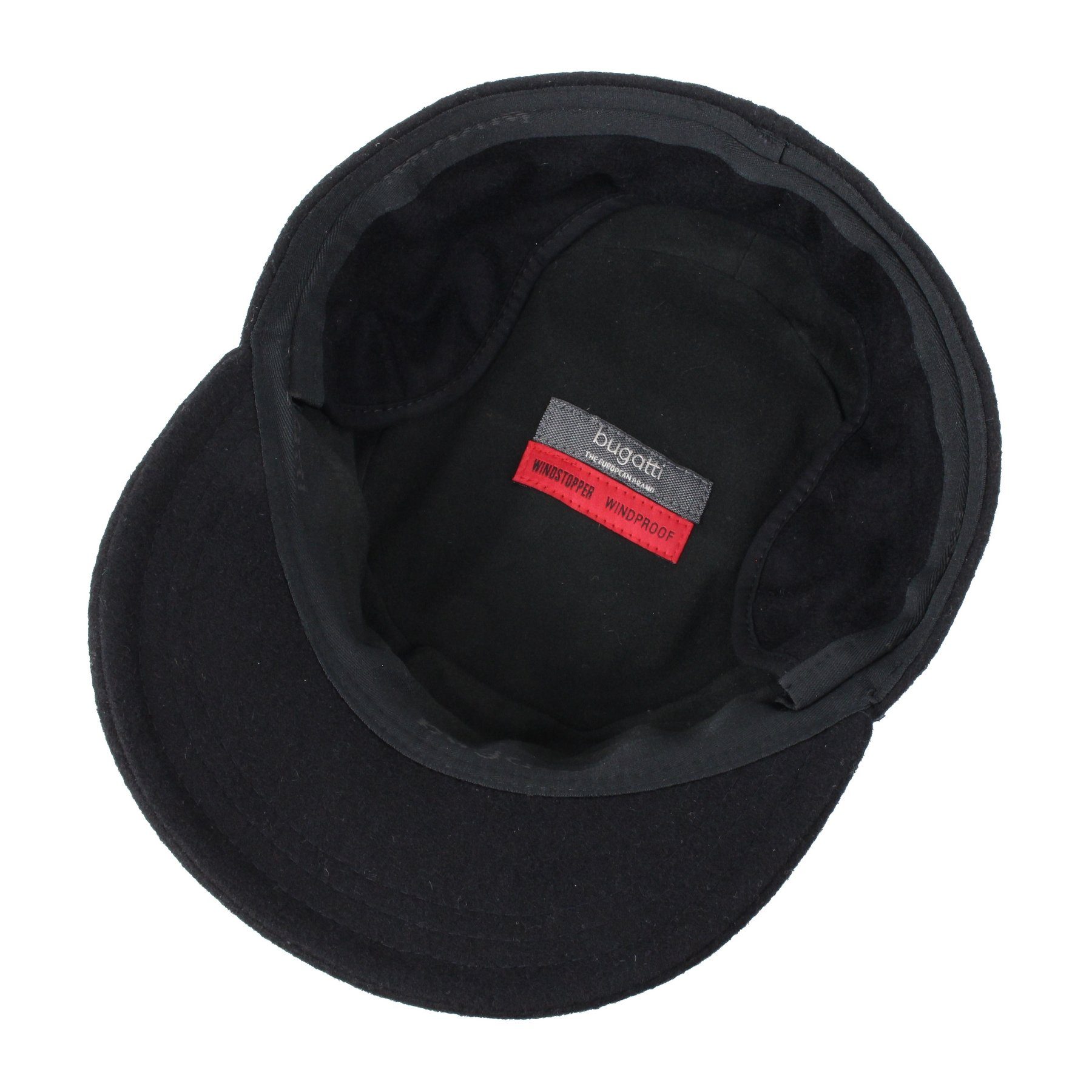 Ohrenklappen Windstop bugatti Schwarz Armycap Cap Bugatti Wasserabweisend, Army Gore-Tex