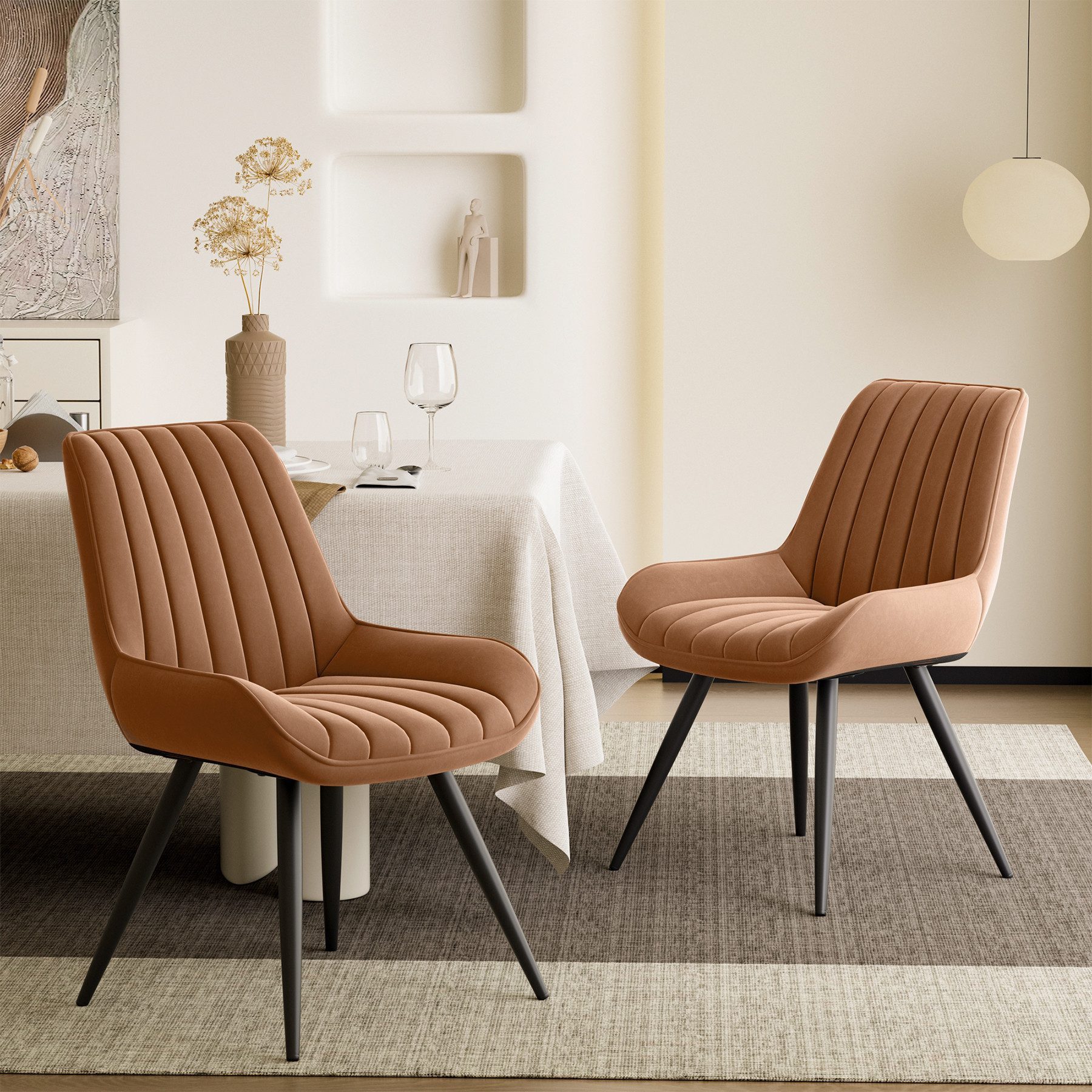 HawthyHome Esszimmerstuhl bequeme Polsterstühle Küchenstuhl (2 St), mit Rüc günstig online kaufen