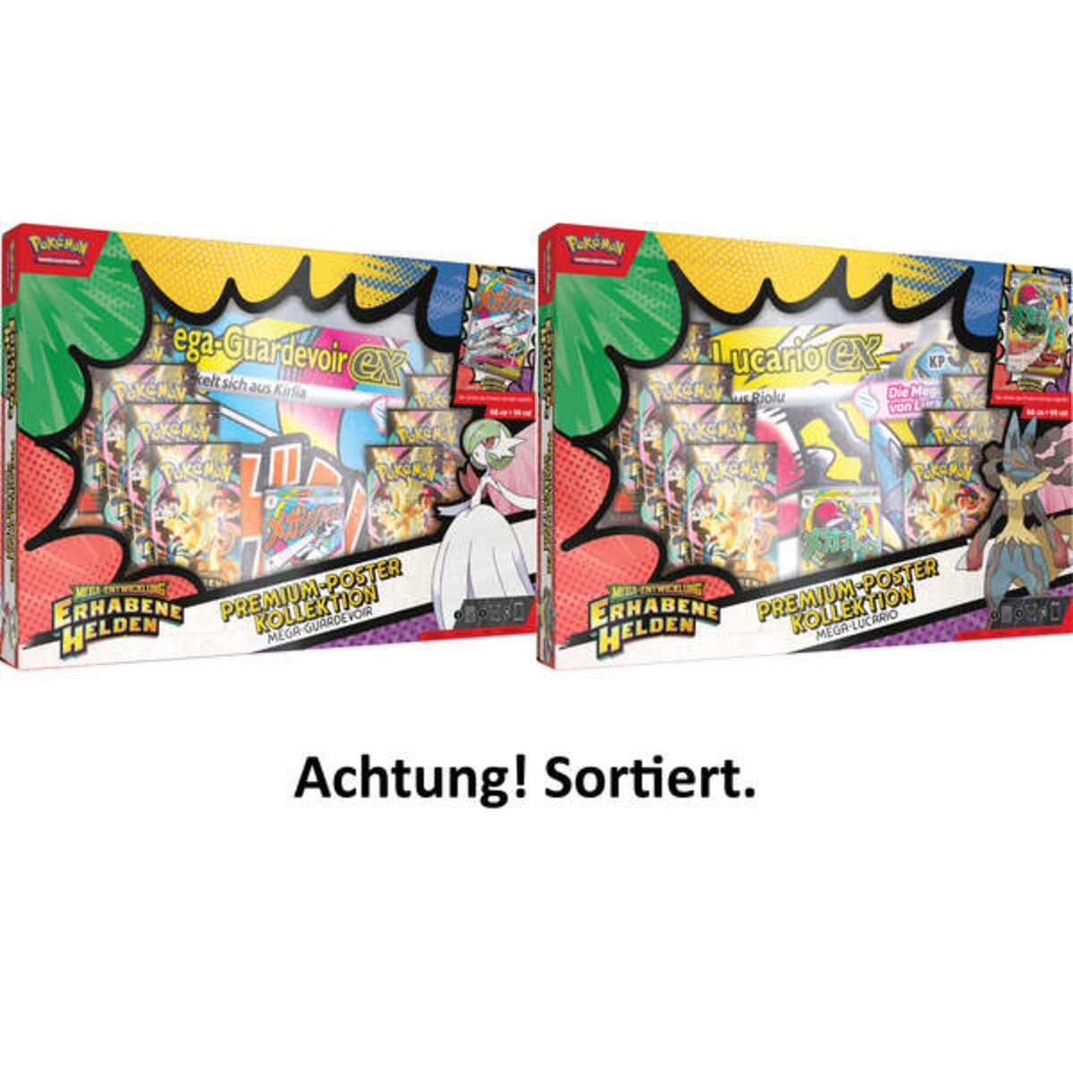 Amigo Spiel + Freizeit GmbH Sammelkarte Pokemon Premium-Poster-Kollektion Mega-Entwicklung - Erhabene Helden: