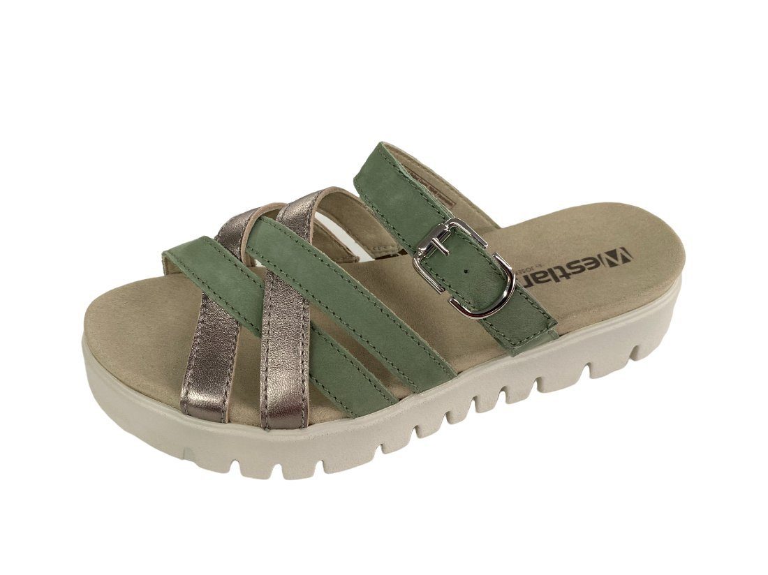 Westland Westland Damen Laurie 04 Komfort Pantolette 29804-288-636 salvia/kombi Pantolette