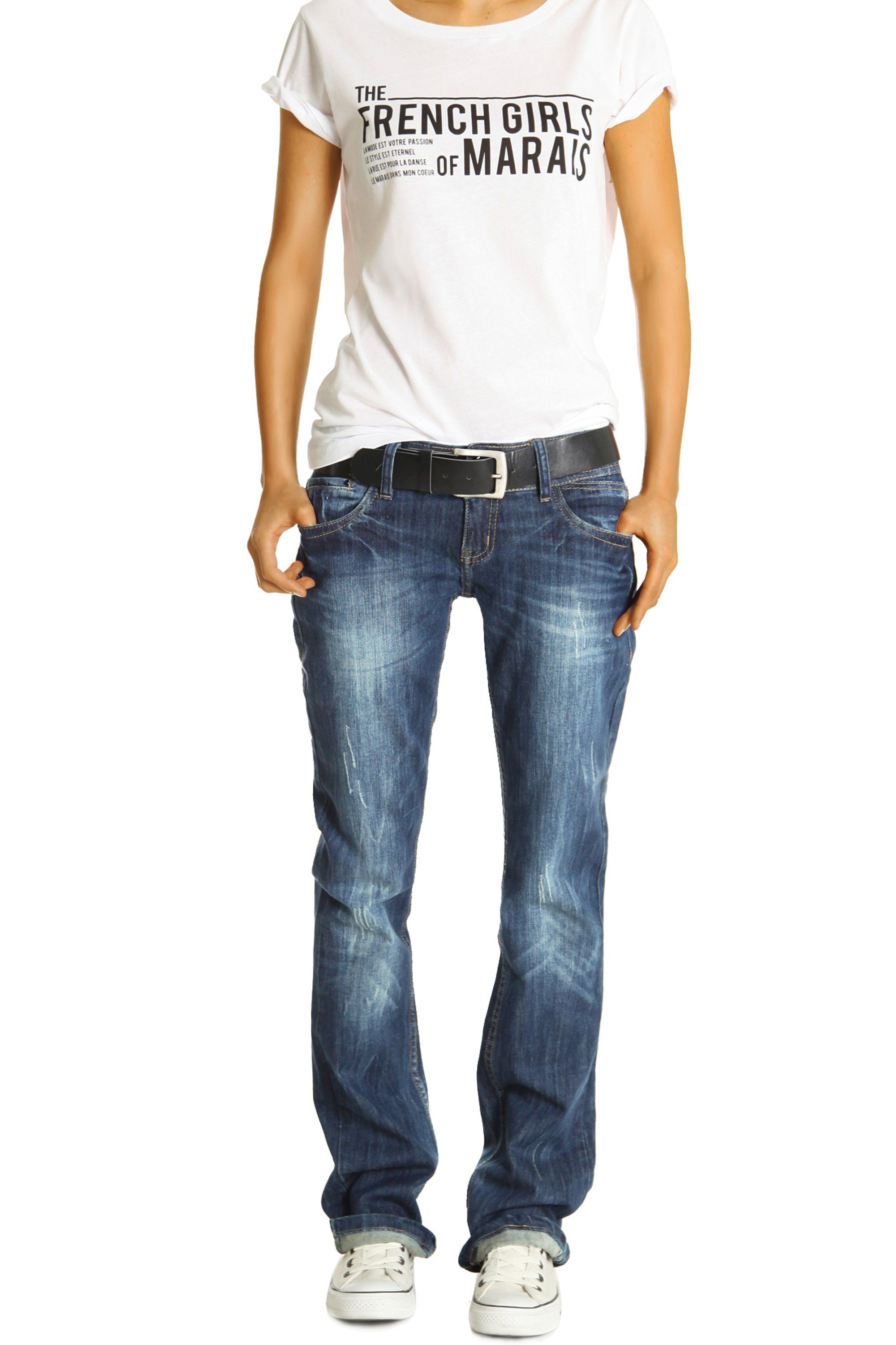 be styled Boyfriend-Jeans »be styled Hüftjeans Boyfriend Baggy Relaxed Fit Damen  Jeans - j137p« 5-Pocket Stil